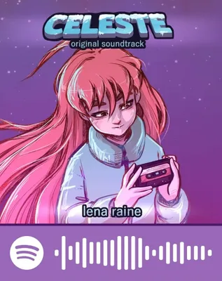 spotify code for the song resurrections by lena raine for the jump n run game celeste